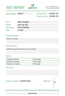 Intex Pharma RIP-400 400mg/ml