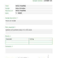 Intex Pharma Arimidex 1mg (Anastrazole)