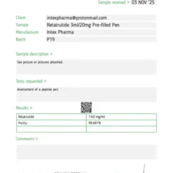 Retatrutide 20mg Prefilled Pen – Intex Pharma